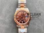 ROLEX SKY-DWELLER BROWN GOLD DIAL 42MM - Image 9