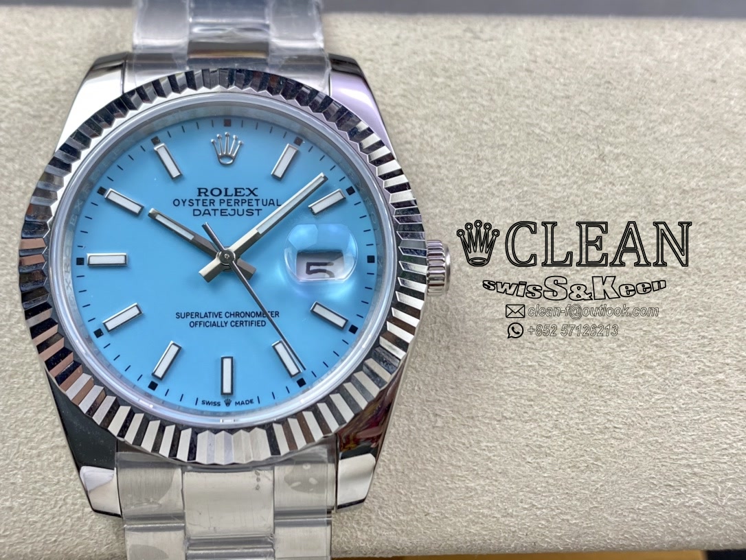 11738c4ab0250325b2406f3a86fc4905 ROLEX DATEJUST BLUE DIAL 41MM - Image 1