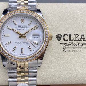 ROLEX DATEJUST WHITE DIAL 36MM