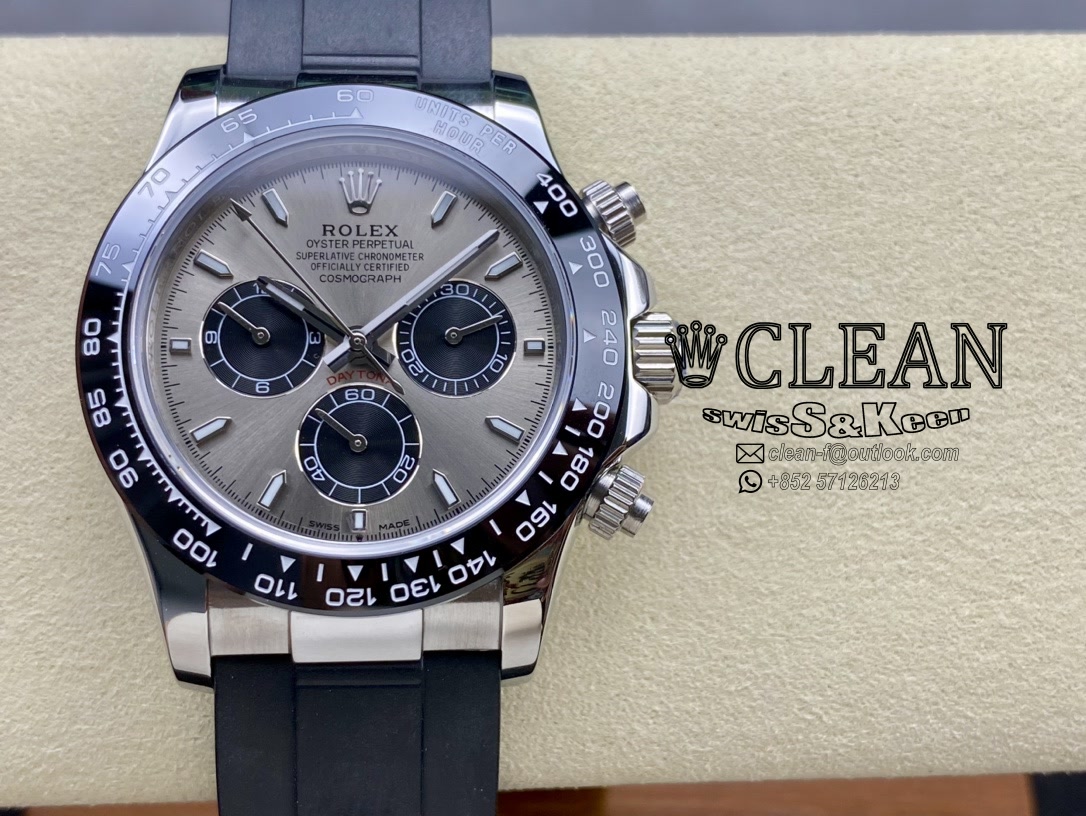 1d6a937fe2d1958754e8abe7423df6fb ROLEX DAYTONA SILVER DIAL 40MM - Image 1