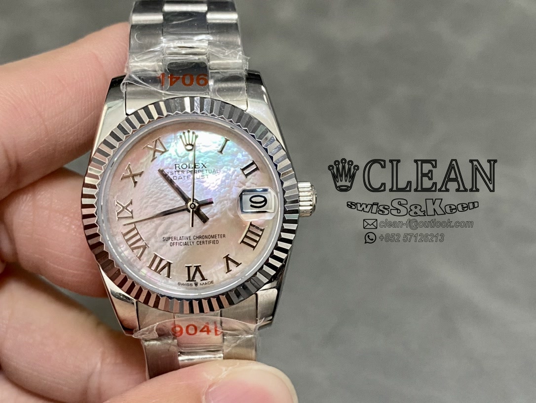 1e06e851b2f2f14abc552a6809200648 ROLEX LADY-DATEJUST WHITE DIAL 31MM - Image 1