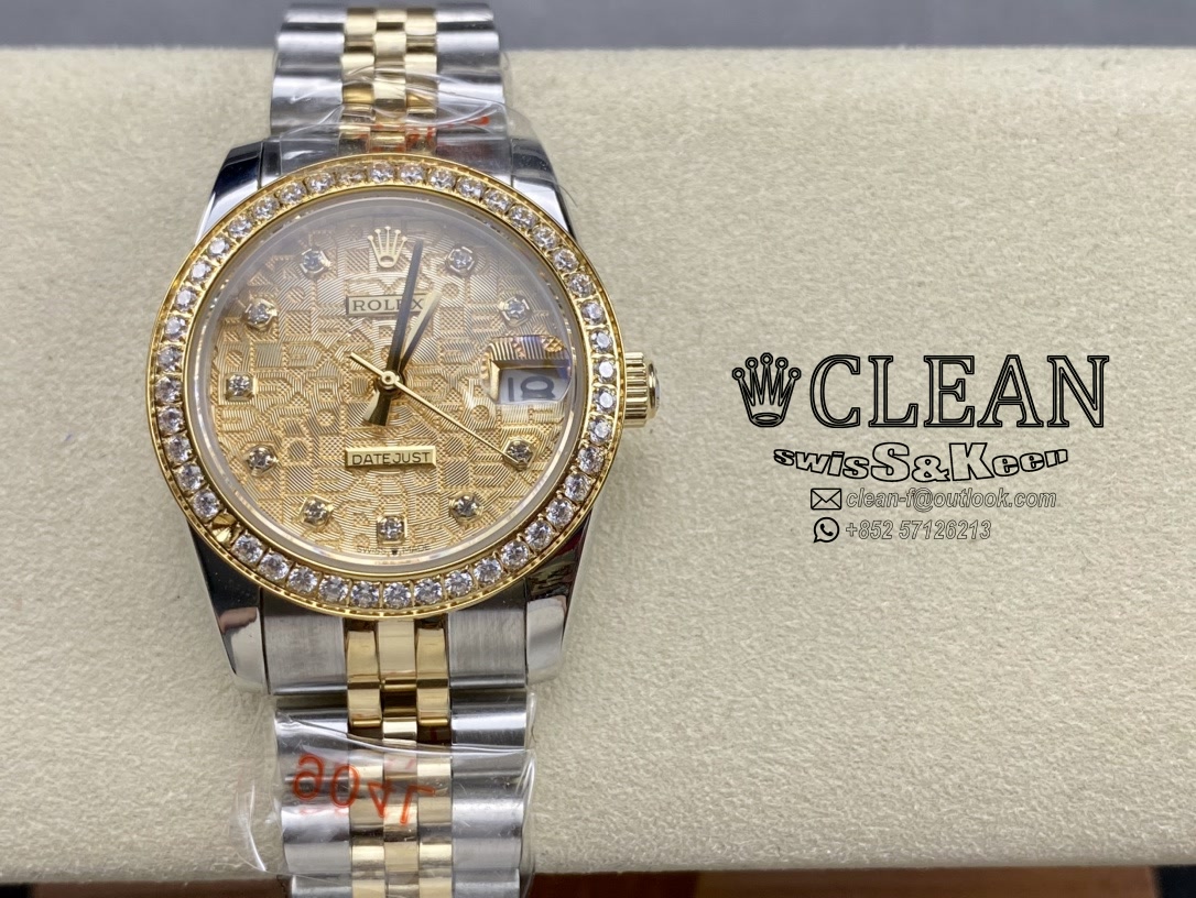 202f23b9e69eb78173f523a6f05913ea ROLEX LADY-DATEJUST GOLD DIAL 31MM - Image 1