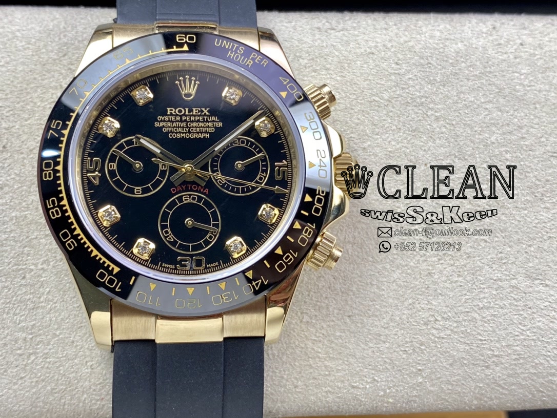 246a2c1ce506152975eb04aa3b12f638 ROLEX DAYTONA BLACK DIAL 40MM - Image 1