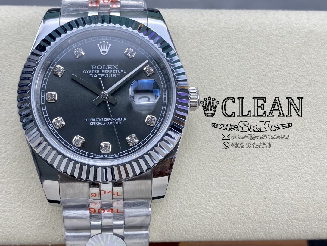 24df1778a96d0969df1782ade1530e04 ROLEX DATEJUST BLACK DIAL 41MM - Image 1