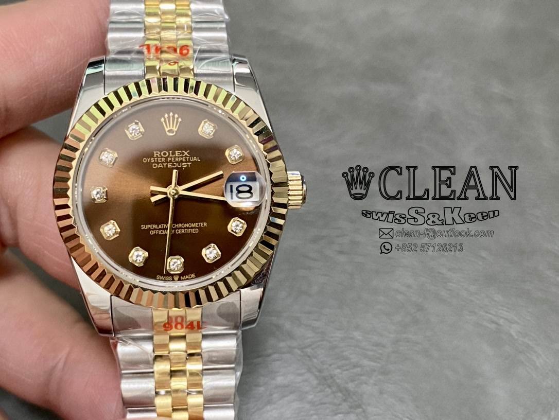 29b668612231ff129b25f5bfd49b64d5 ROLEX LADY-DATEJUST BROWN DIAL 31MM - Image 1