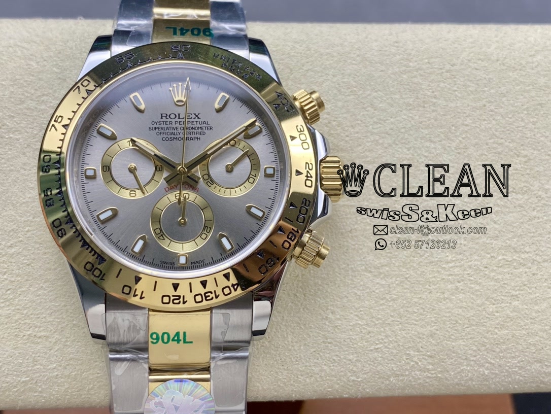 34c809c1038df012f6379951ef82dfdc ROLEX DAYTONA SILVER DIAL 40MM - Image 1