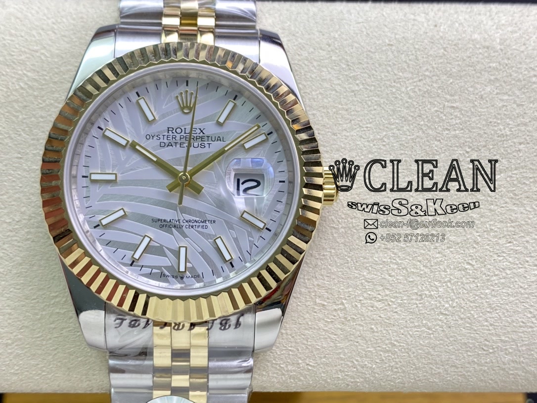 34edeb27488839f827cbafcac7f0736e ROLEX DATEJUST WHITE DIAL 41MM - Image 1