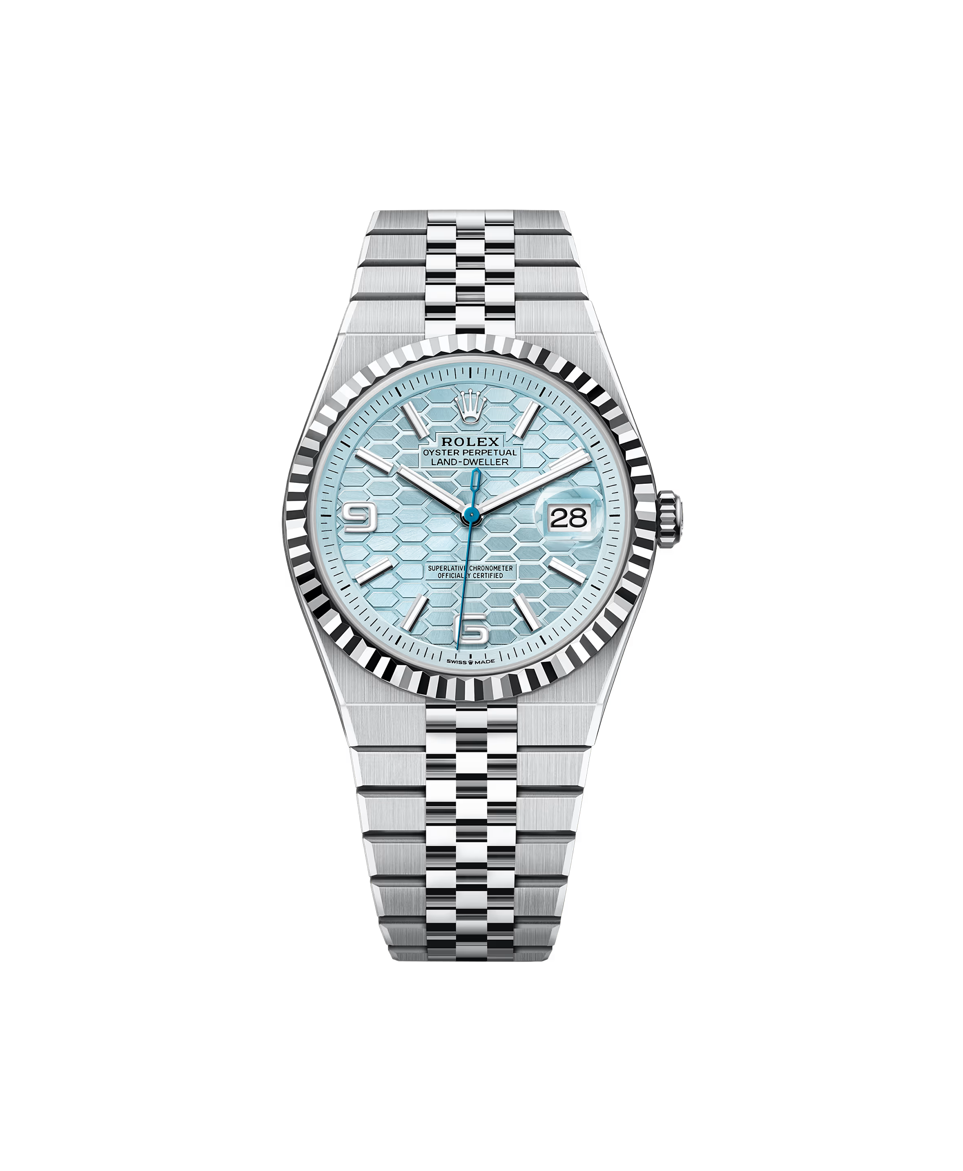 35b8b3a8c947f569a61c095fcc55c324 ROLEX LAND DWELLER BLUE DIAL 40MM - Image 1