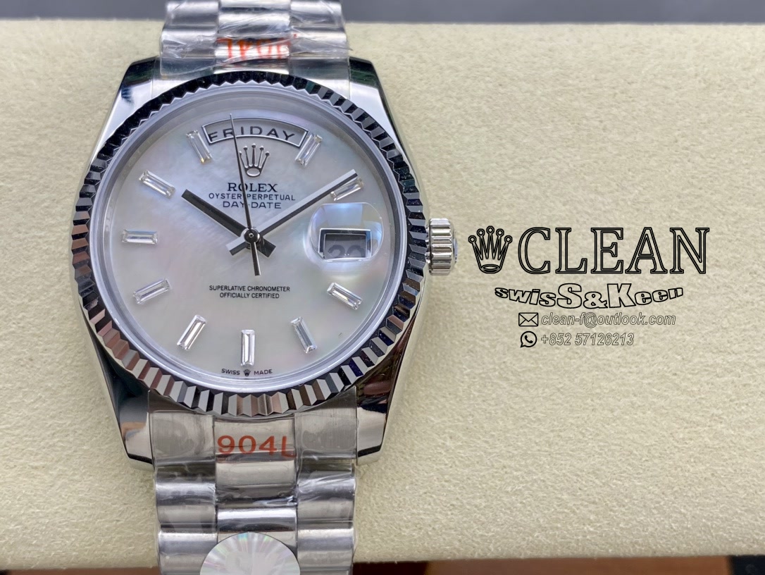 36d2f5c98ecbb28544bcef2164e53f46 ROLEX DAY-DATE WHITE DIAL 36MM - Image 1