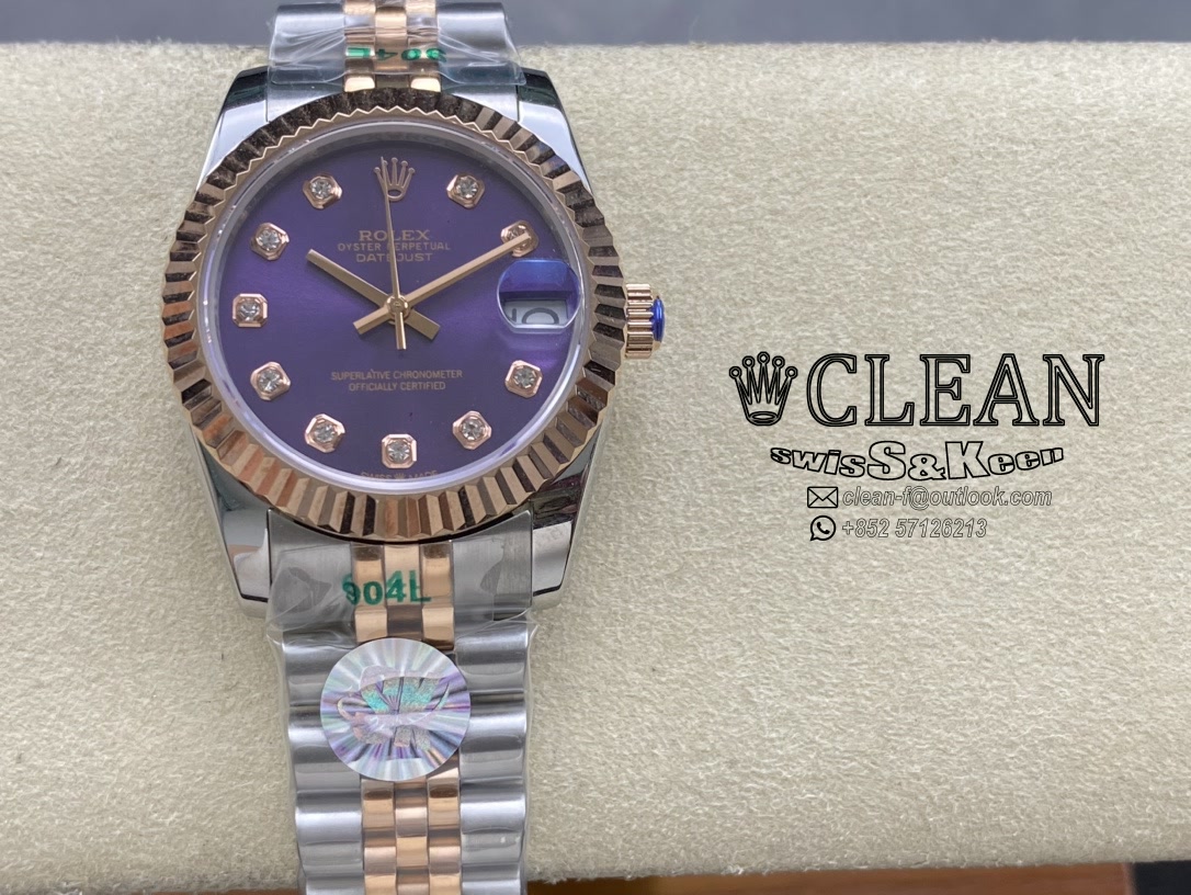 383876f8a97662c3f69d9b5d87f4a490 ROLEX LADY-DATEJUST VIOLET DIAL 31MM - Image 1