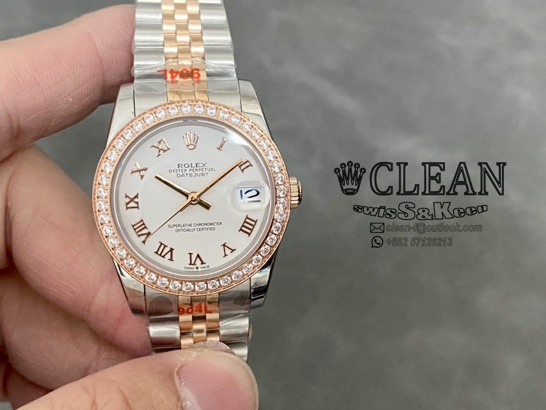 38a24b7bbf29b0a16be9eedfbaf7ab45 ROLEX LADY-DATEJUST WHITE DIAL 31MM - Image 1