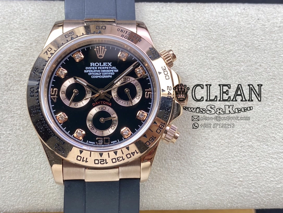 39692b501921a514f9155d71d5a81ede ROLEX DAYTONA BLACK DIAL 40MM - Image 1