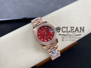 ROLEX LADY-DATEJUST RED DIAL 31MM - Image 6