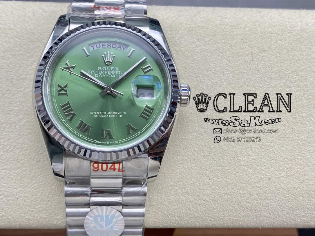 4b78769503a81f6ea2ac596ee870b972 ROLEX DAY-DATE GREEN DIAL 36MM - Image 1