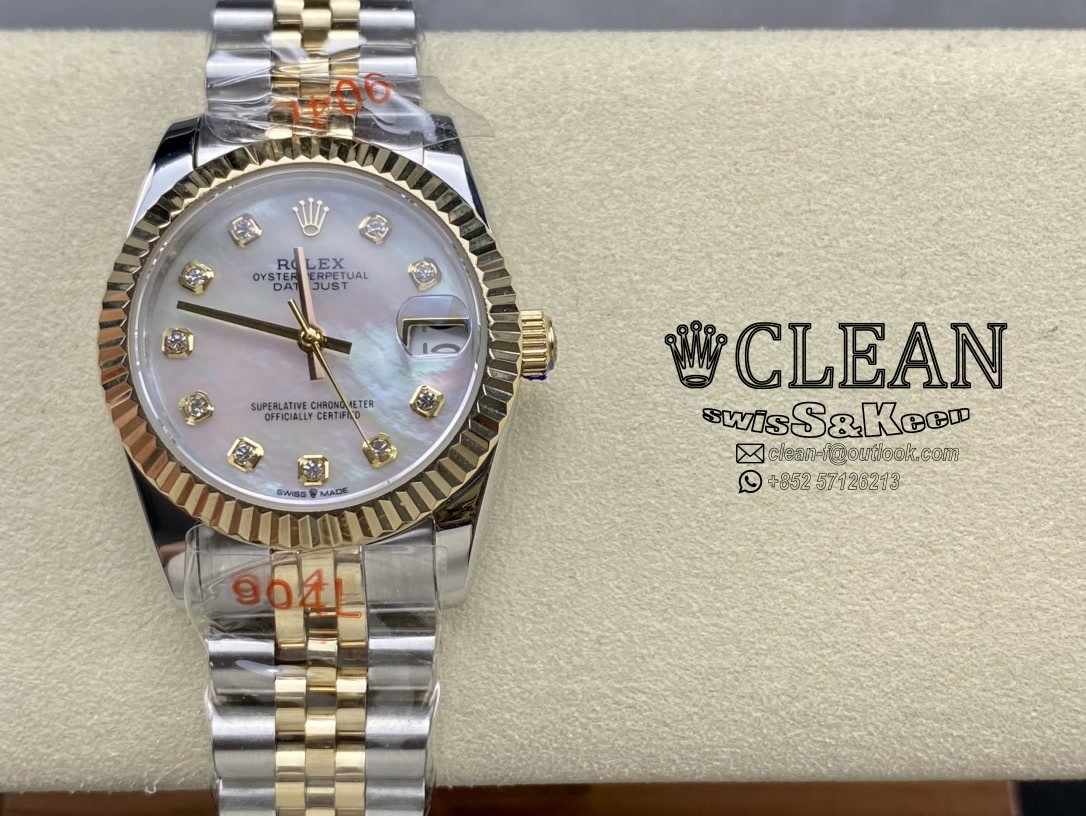 54037270eaa1286b13c406a936ddaeda ROLEX LADY-DATEJUST WHITE DIAL 31MM - Image 1