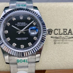 ROLEX DATEJUST BLACK DIAL 41MM