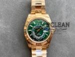 ROLEX SKY-DWELLER GREEN DIAL 42MM