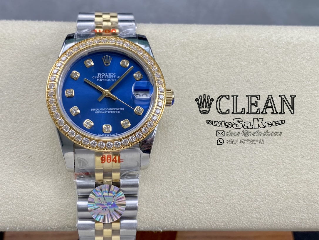 59e5325355718008c1a02ff874a66cf5 ROLEX LADY-DATEJUST BLUE DIAL 31MM - Image 1