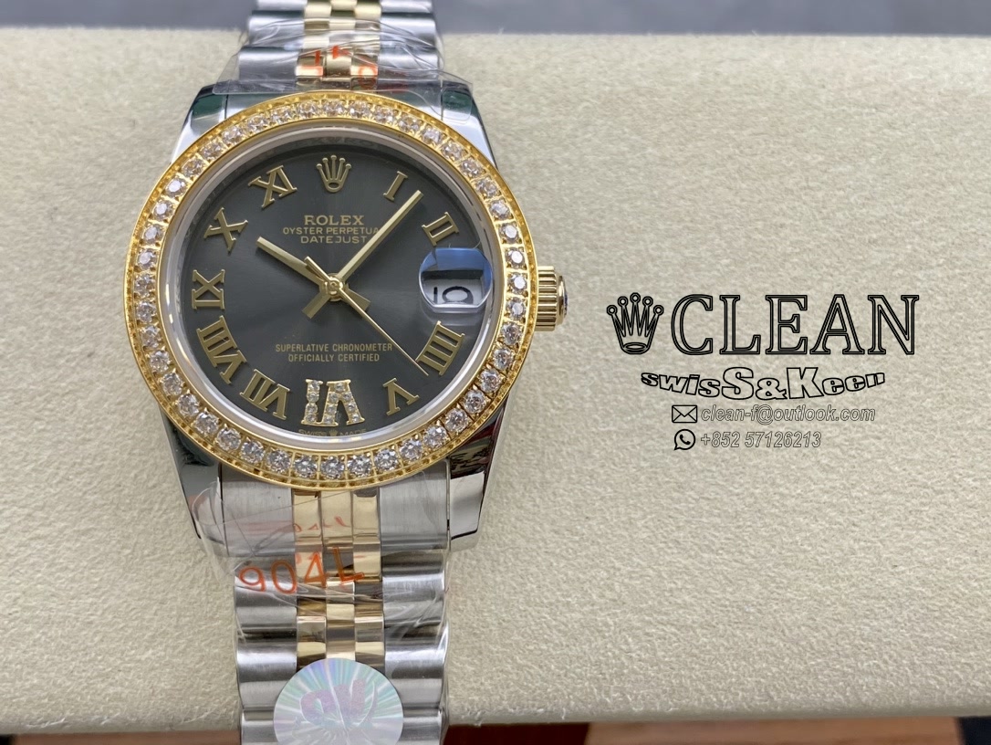 5db132423c23a7458291bf759269bbfa ROLEX LADY-DATEJUST BLACK DIAL 31MM - Image 1