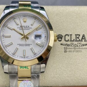 ROLEX DATEJUST WHITE DIAL 41MM