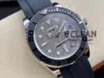 ROLEX YACHT-MASTER SILVER DIAMOND DIAL 40MM - Image 3