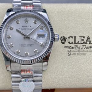 ROLEX DATEJUST SILVER DIAL 36MM