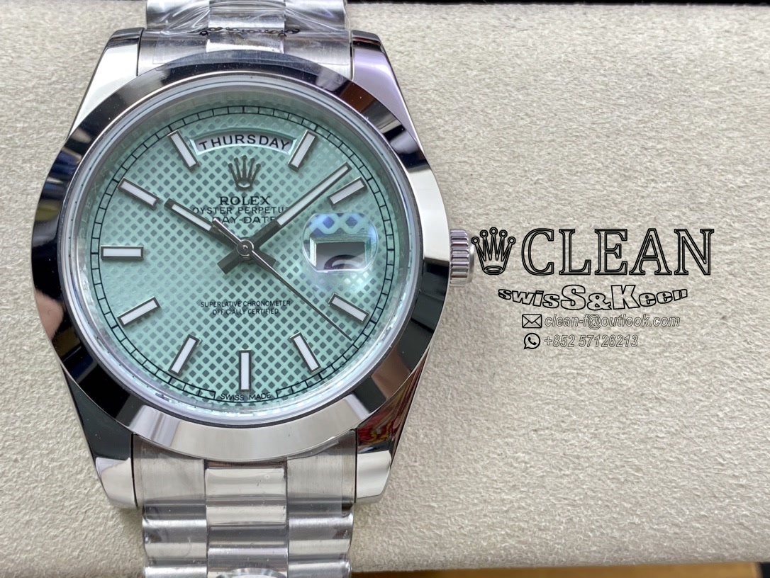 617949960d06b7e16adecadbf98e9af3 ROLEX DAY-DATE GREEN DIAL 40MM - Image 1