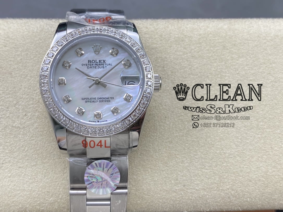 628db907376c30e1f84b9f3b4ada2544 ROLEX LADY-DATEJUST WHITE DIAL 31MM - Image 1