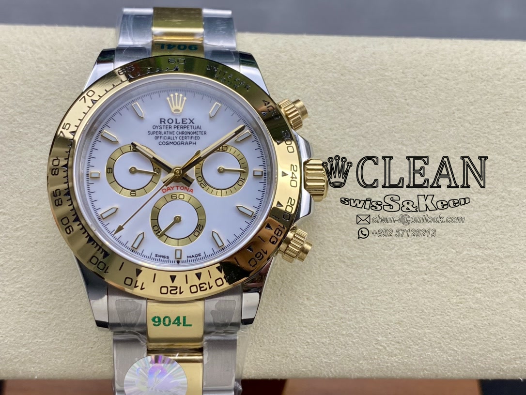 6d362ceb1d58a96e9cbe1b3a16becbe6 ROLEX DAYTONA WHITE DIAL 40MM - Image 1