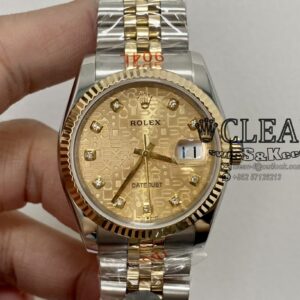 ROLEX DATEJUST GOLD DIAL 36MM