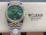 ROLEX DATEJUST GREEN DIAL 36MM