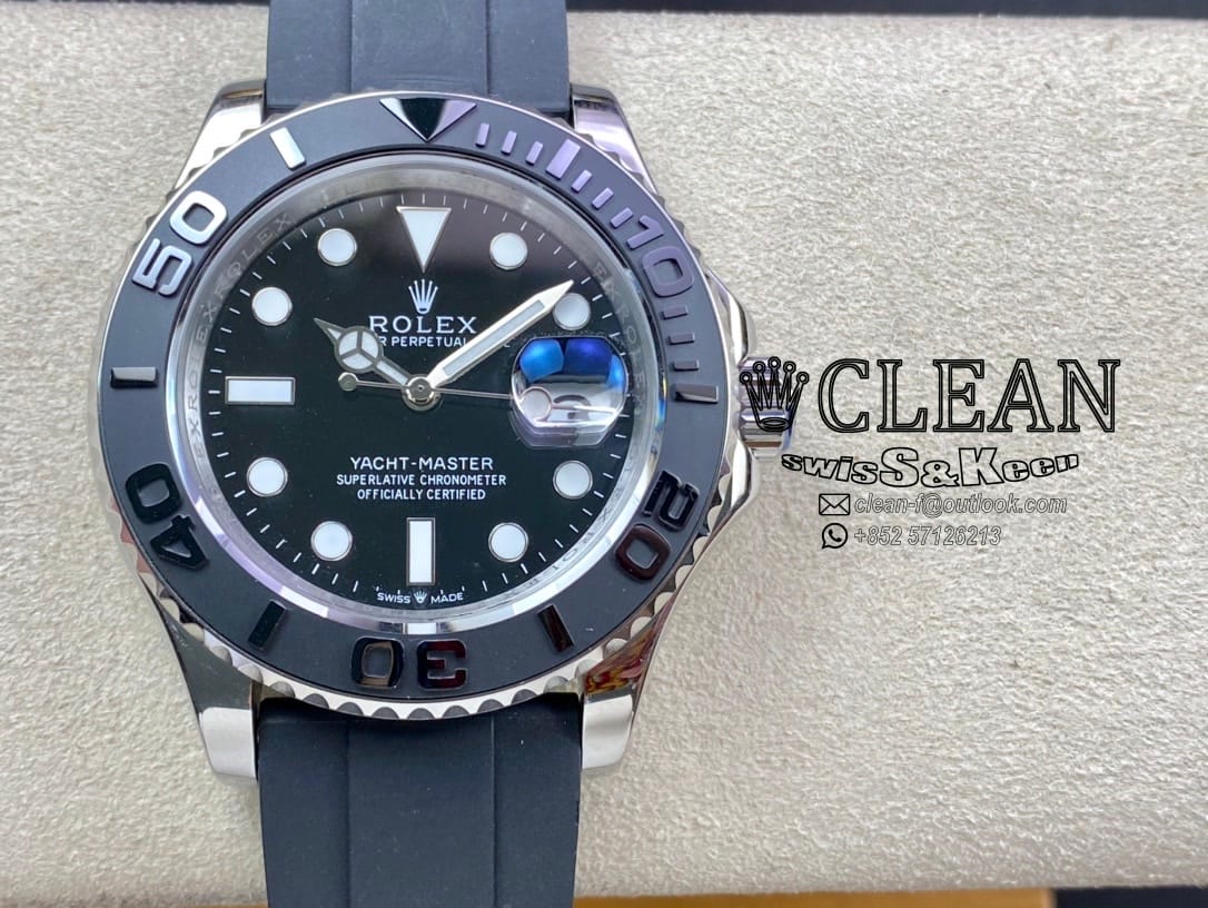6e21ec15b7ae36cdecdd053815dd000a ROLEX YACHT-MASTER BLACK DIAL 40MM - Image 1