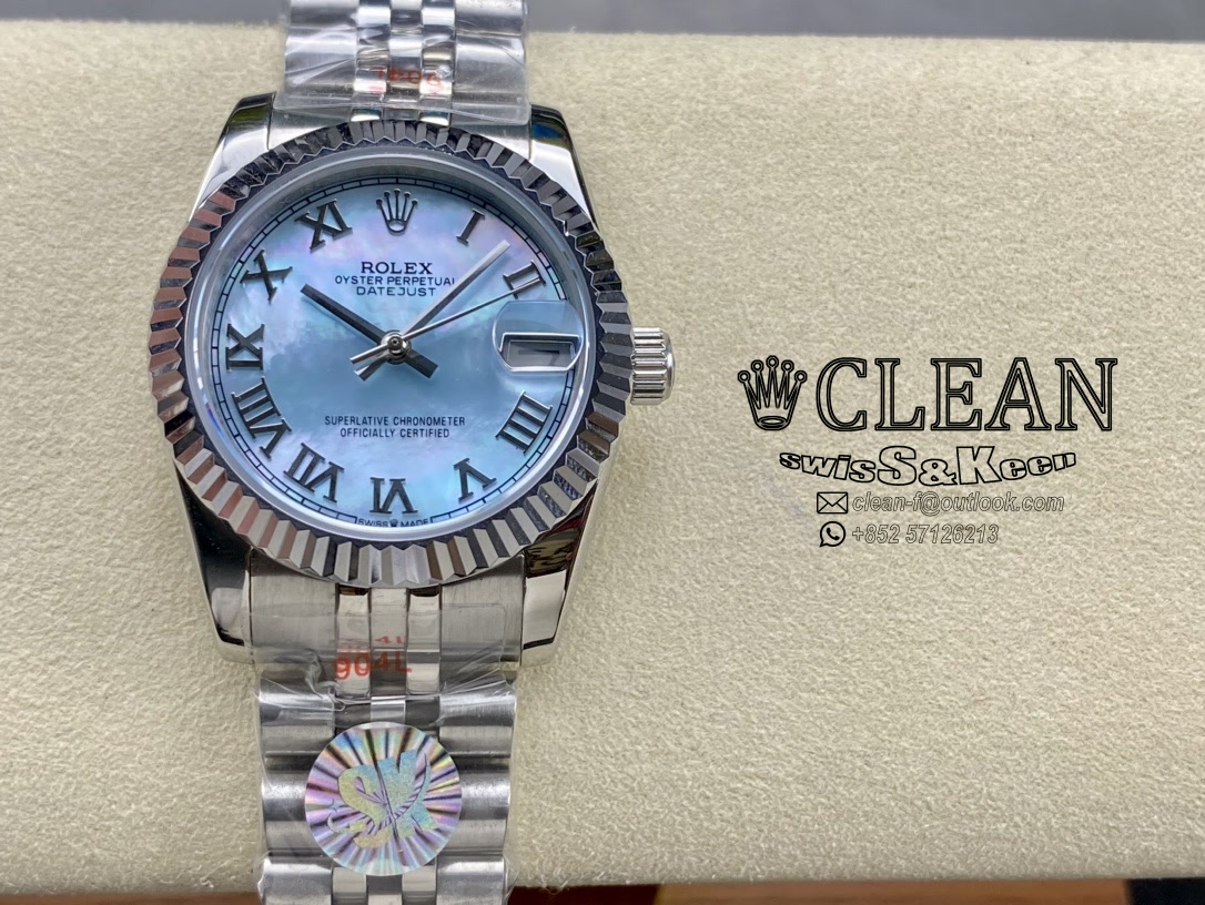 701dfbb1259a47f9027430d0eb1310c3 ROLEX LADY-DATEJUST BLUE DIAL 31MM - Image 1