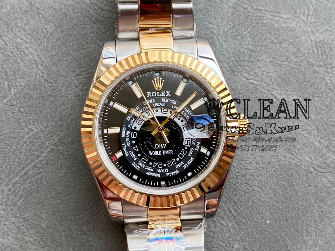 79ff0c93089d8e8714e80233ac42413e ROLEX SKY-DWELLER BLACK DIAL 42MM - Image 1