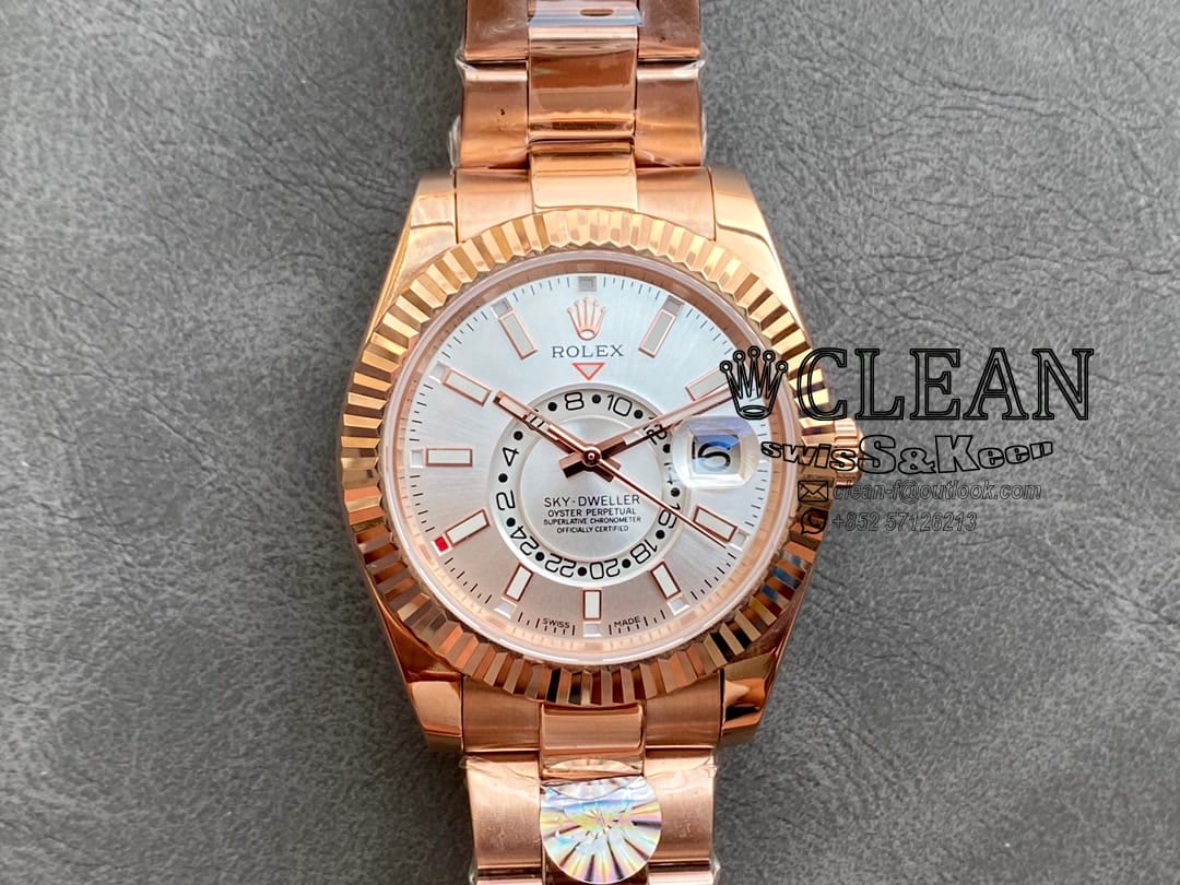 7afac3db633ded0b66b16db9a0ae792d ROLEX SKY-DWELLER WHITE DIAL 42MM - Image 1