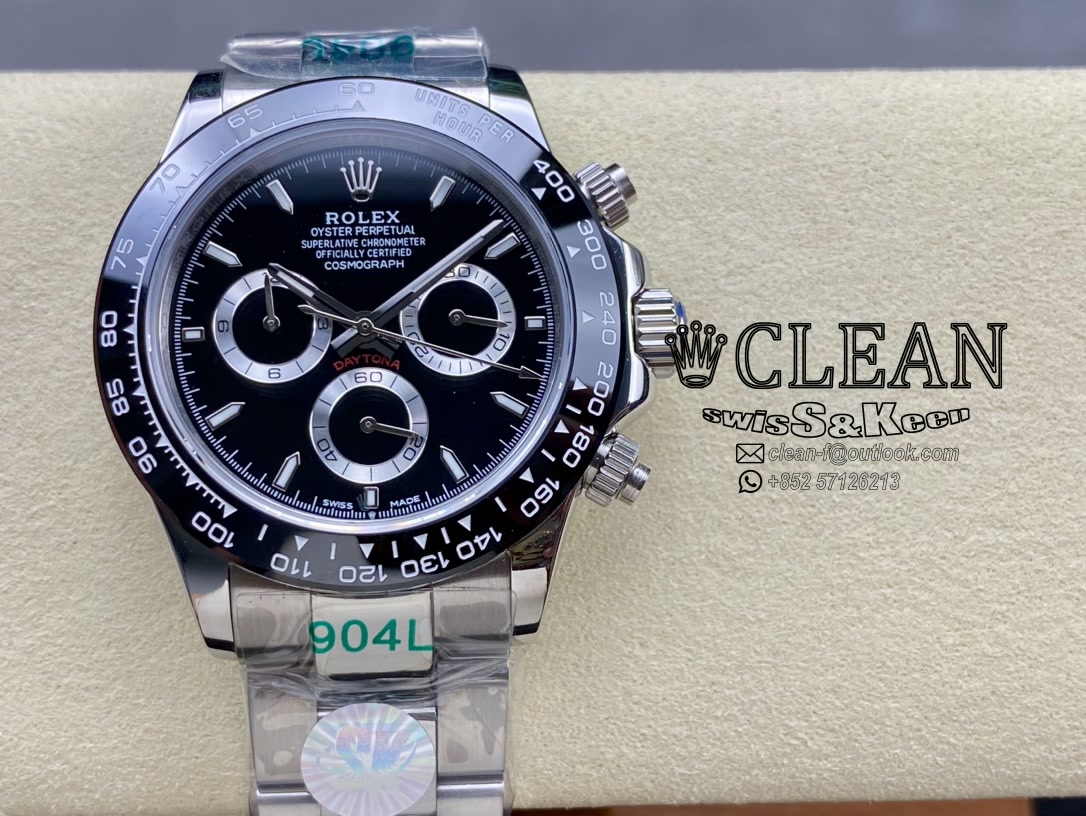 7b42119cab40abf59ef47b0169377903 ROLEX DAYTONA BLACK DIAL 40MM - Image 1