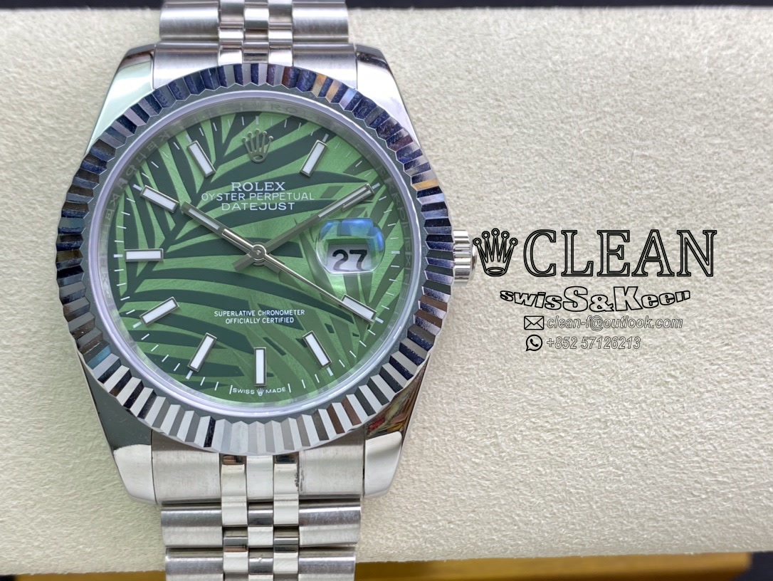 7c5b3e70a505a58b8ffb421ab955695b ROLEX DATEJUST GREEN DIAL 41MM - Image 1