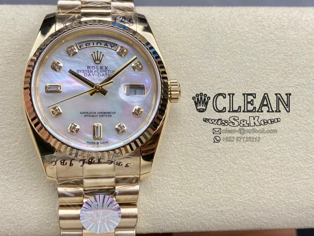 7e939540e9b64c0d465cf24ffc8663be ROLEX DAY-DATE WHITE DIAL 36MM - Image 1