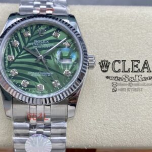 ROLEX DATEJUST GREEN DIAL 36MM