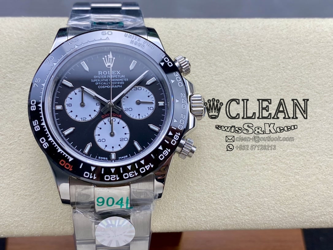 837d4fc596ce94876708c56387cc76c7 ROLEX DAYTONA BLACK DIAL 40MM - Image 1