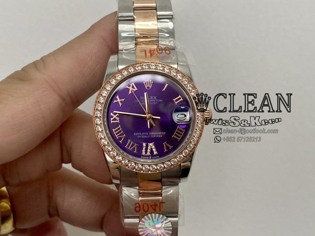 844f841056ad6051ad0f7b392020db8c ROLEX LADY-DATEJUST VIOLET DIAL 31MM - Image 1