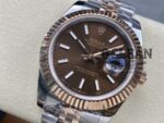 ROLEX DATEJUST BROWN DIAL 41MM - Image 3