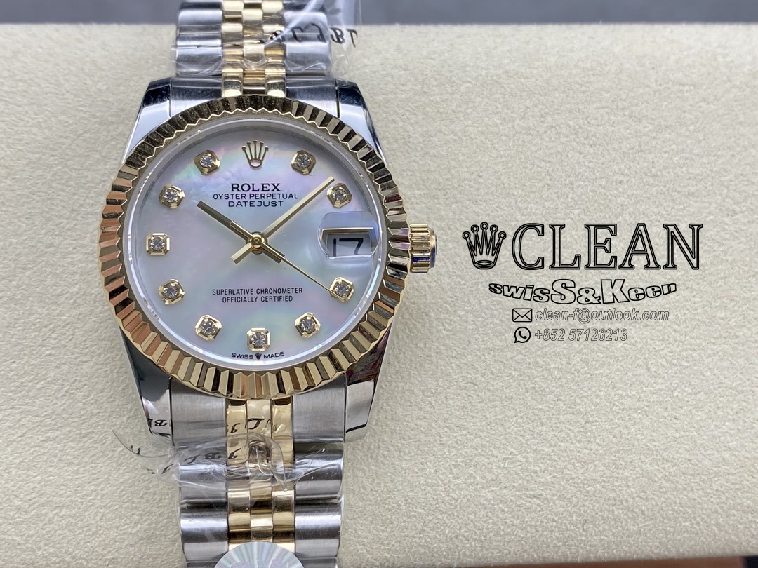 8a56043ee2f2ae10237afbbea68cee65 ROLEX LADY-DATEJUST WHITE DIAL 31MM - Image 1