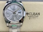 ROLEX DATEJUST SILVER DIAL 41MM
