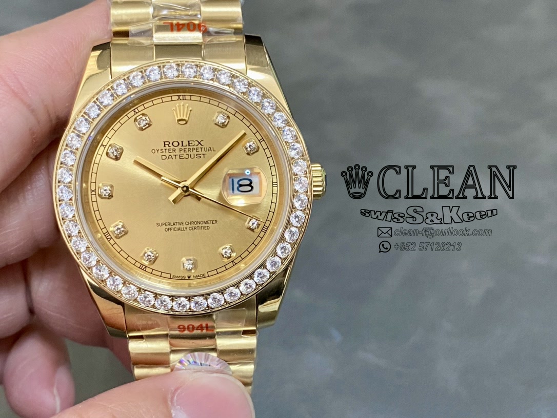 9330649ff50257cc473183a4f5459dae ROLEX DATEJUST GOLD DIAL 41MM - Image 1
