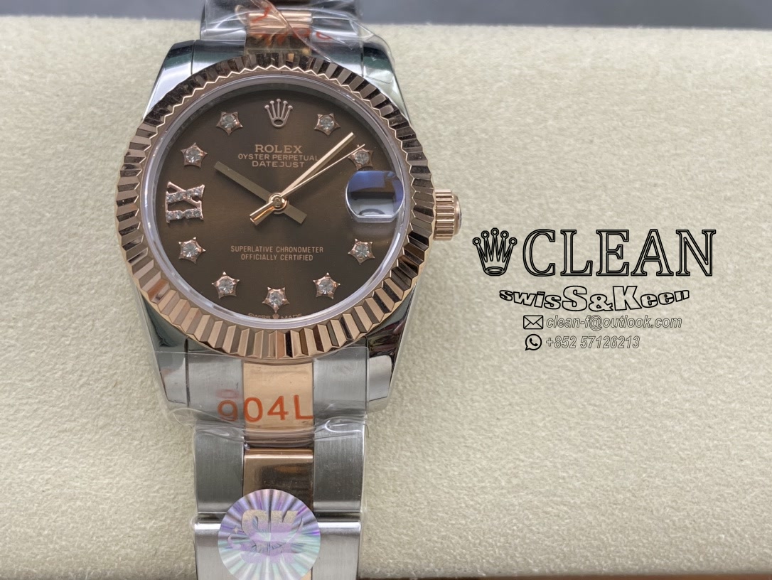 93a38b65efcefab8f988efe4d6e89ddd ROLEX LADY-DATEJUST BROWN DIAL 31MM - Image 1