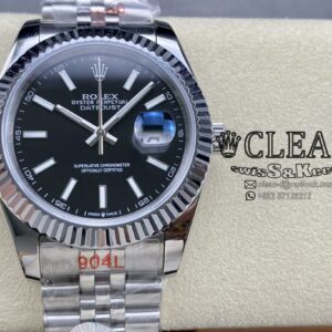ROLEX DATEJUST BLACK DIAL 41MM