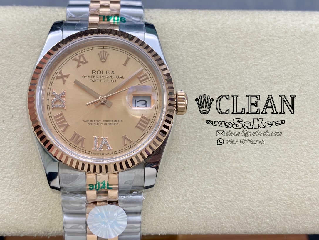 95d4540a9f91fb9755a8e06733681e3e ROLEX DATEJUST BROWN DIAL 36MM - Image 1
