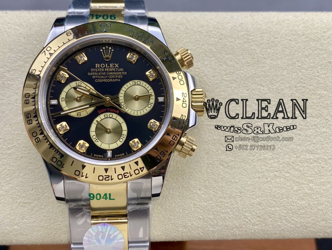 97d3a15a9c6cc77a743940185f25b739 ROLEX DAYTONA BLACK DIAL 40MM - Image 1