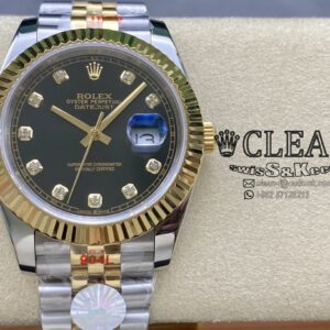 ROLEX DATEJUST BLACK DIAL 41MM
